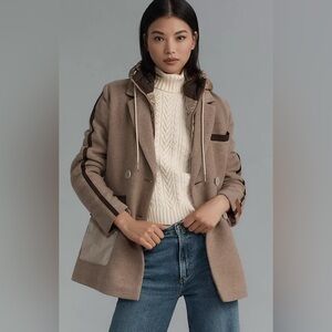 Scotch & Soda Nissa Water Repellent Peacoat with Removable Bib